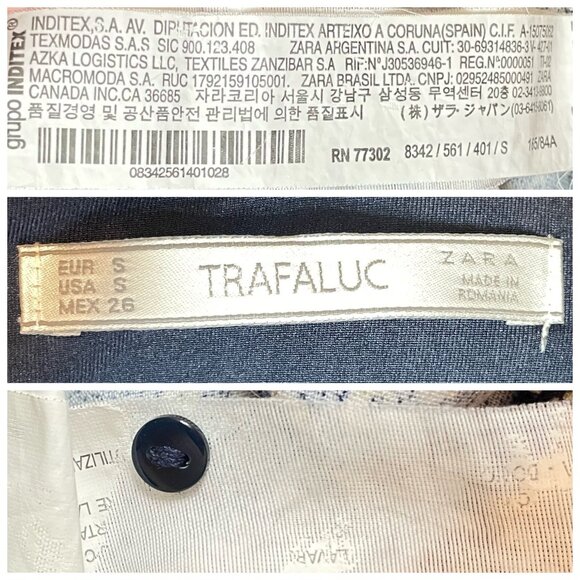 Zara Trafaluc Polka Dot Romper Skort Dress Size Small - Picture 4 of 4